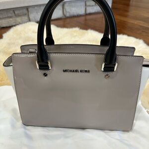 NWT Michael Kors Bags Gray/White Satchel